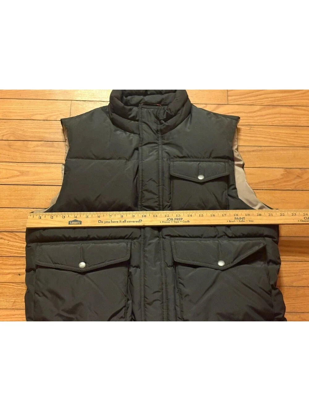 J CREW Expedition Down Puffer Vest Men’s Size M Pockets Dark Green EUC